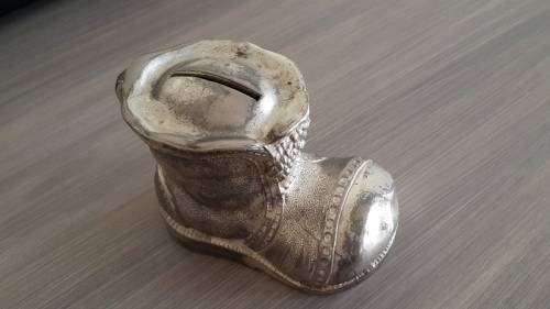 Old metal money box