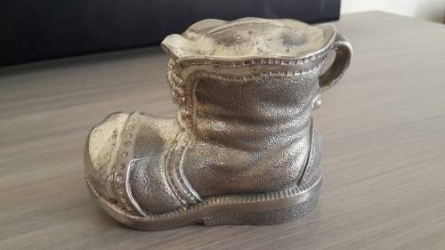 Old metal money box