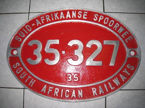 SOUTH AFRICAN RAILWAYS NUMBERPLATE **** R1 Start No reserve