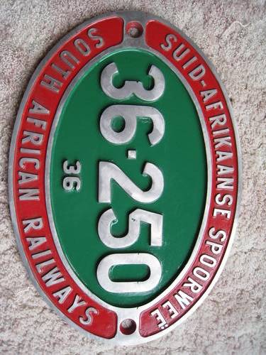 SOUTH AFRICAN RAILWAYS NUMBERPLATE **** R1 Start  No reserve