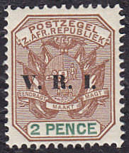 TRANSVAAL : 1900, VRI OVERPRINT (2d) **MINT