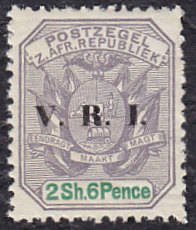 TRANSVAAL : 1900, VRI OVERPRINT (2s 6d) **MINT