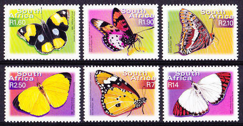 RSA : 2001, 7th DEF ADD VALUES (BUTTERFLIES) **MINT