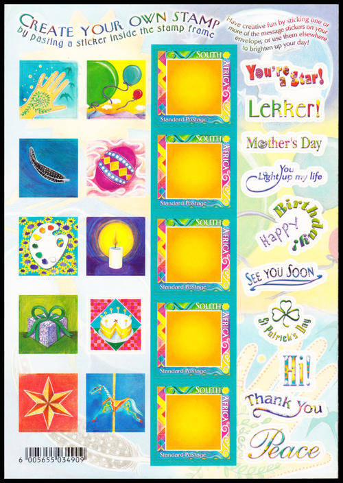 RSA : 2001, CREATE YOUR OWN STAMP (**MINT)