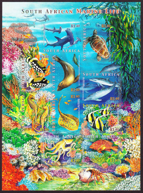 RSA : 2001, SA MARINE LIFE (**MINT)