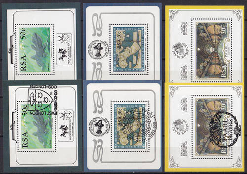 RSA : 6x FOUNDATION MINIATURE SHEETS (**MINT & CTO)