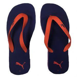 Puma Black Dragon Orange Flip Flops UK Size 9