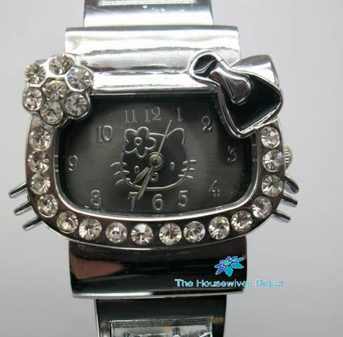 *ON SPECIAL* Hello Kitty bracelet watch with black face from The Housewives Depot