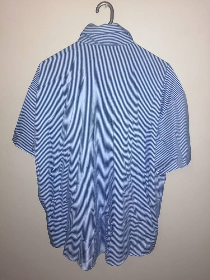 Blue & White Striped Shirt Size M - Brand New