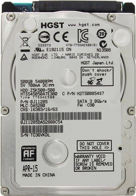 Hitachi 500gb HDD Z5K500-5--