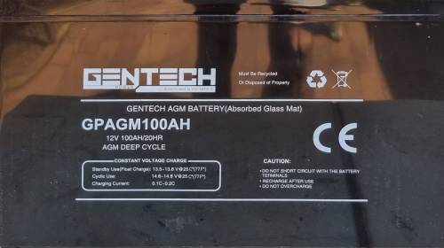 12V 100AH AGM Battery