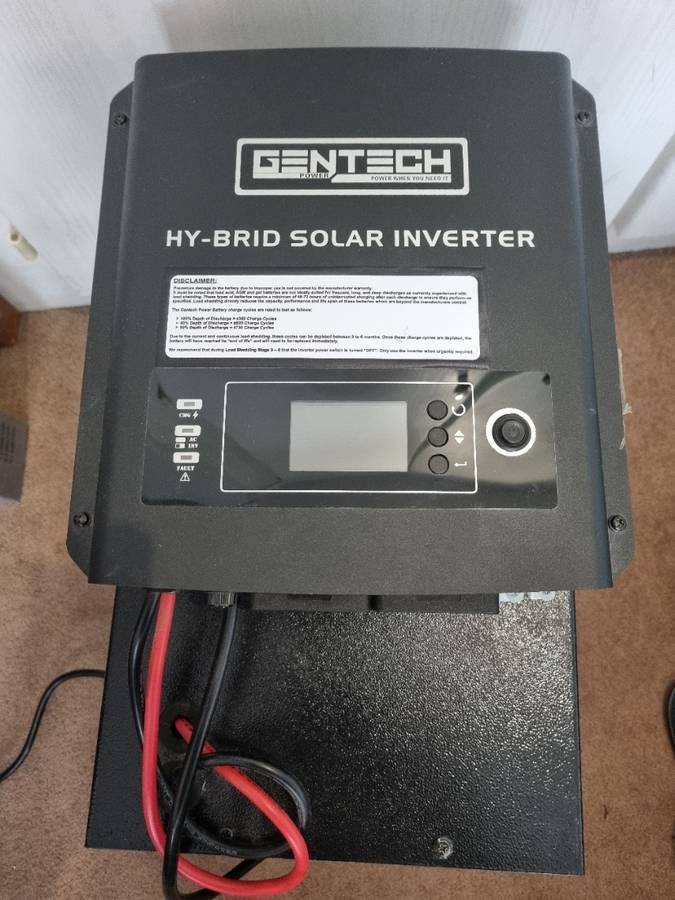 Gentech inverter Trolley - 800W- Solar Input