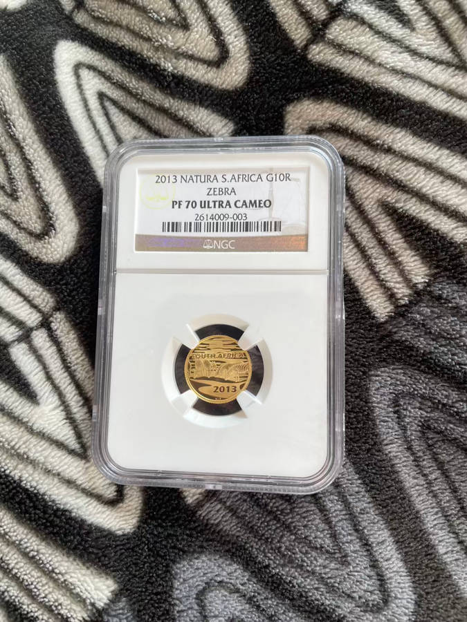 PF70 Nature Zebra GOLD COIN Perfect