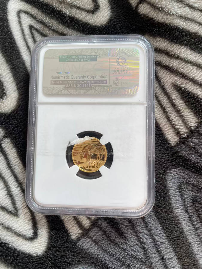 PF70 Nature Zebra GOLD COIN Perfect