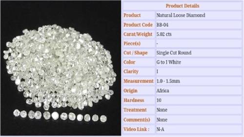2.99ct Accent Natural Loose White Untreated diamonds
