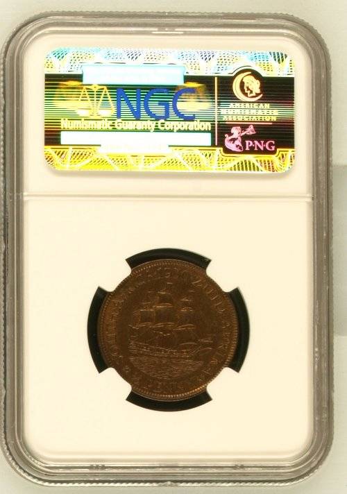 1930 S. AFRICA HALFPENNY - MS63BN