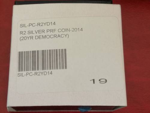 2014 Silver R2 - 20 Years of Democracy - NGC Graded Proof 69