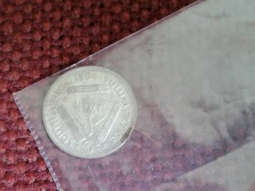 1954 Threepence (F to FV)