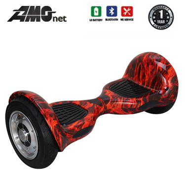 10 Inch Self Balancing Hoverboard - Red Flame 10kg