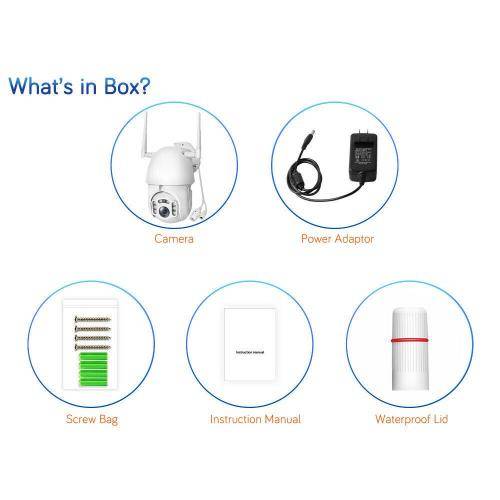 Outdoor /Indoor Dome IP Camera Smart Wireless Home Security PTZ , Auto Human Tracking, CCTV , Audio