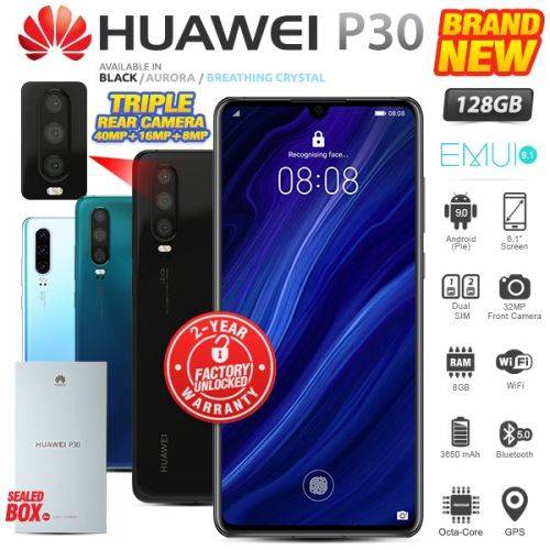 HUAWEI P30 DUAL SIM 128GB LOCAL STOCK ICASA APPROVED 6GB RAM !!!!