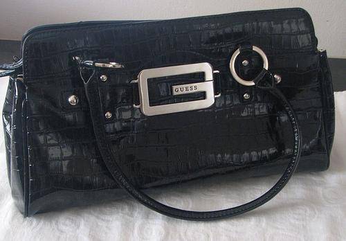 Genuine GUESS Patent Leather Hand Bag - LOVELY CHRISTMAS GIFT