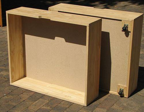 Pine - 2 x Underbed Storage Boxes on wheels (not stained) **LISTED FOR USER ALPIER**