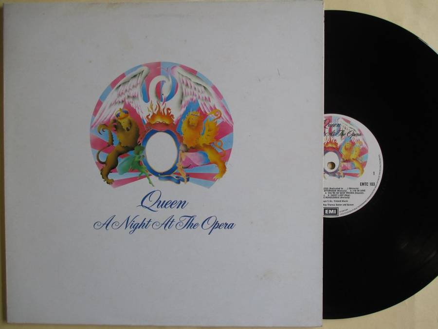 QUEEN - A NIGHT AT THE OPERA - UK VG+ / VG+ GATEFOLD WITH INNER