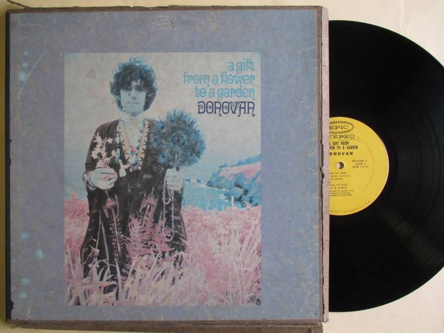 DONOVAN - A GIFT FROM A FLOWER TO A ROSE - USA VG- / VG 2 LP BOX SET WITH BOOKLET