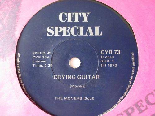 THE MOVERS - CRYING GUITAR / BEAT CORNER - RSA VG+ / VG-