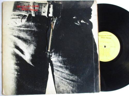 ROLLING STONES - STICKY FINGERS - USA VG+ / VG- ZIPPER WITH INNER