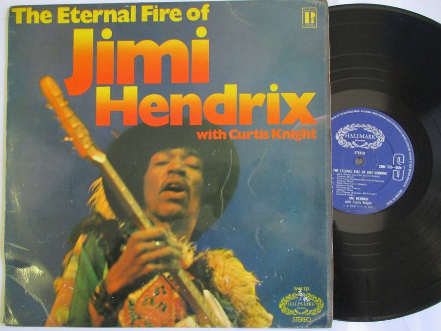 JIMI HENDRIX - THE ETERNAL FIRE WITH CURTIS KNIGHT - UK VG / VG