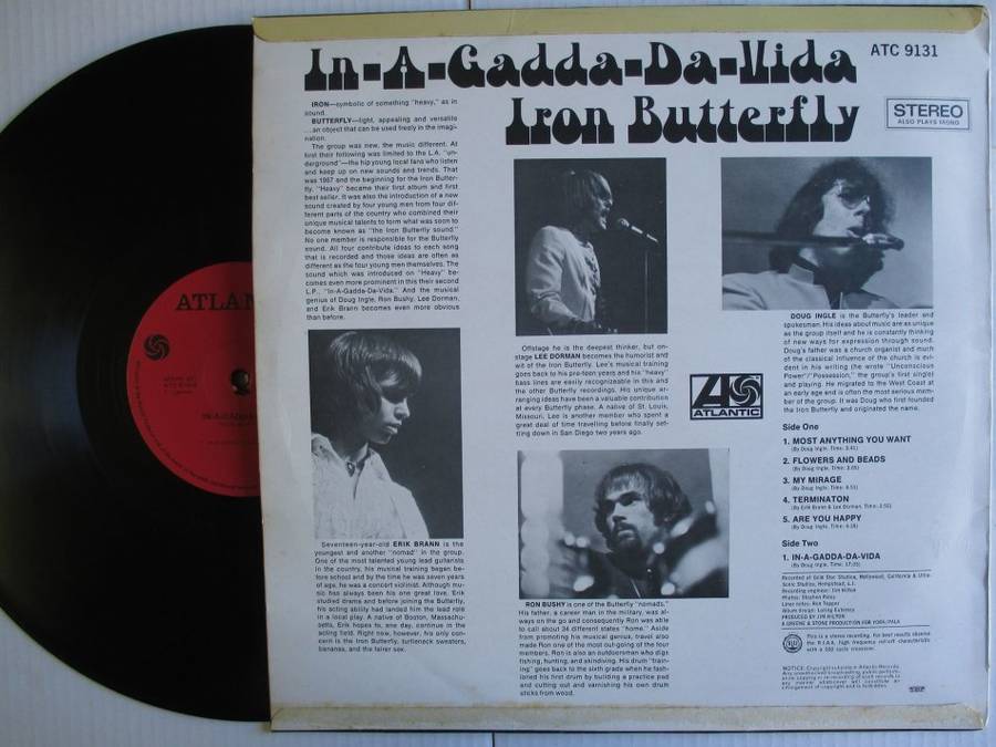IRON BUTTERFLY - IN A GADDA DA VIDA - RSA VG /VG