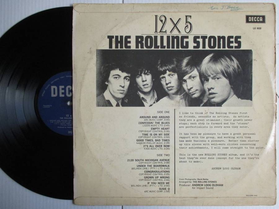 THE ROLLING STONES 12 X 5 - RSA VG- /VG- MONO