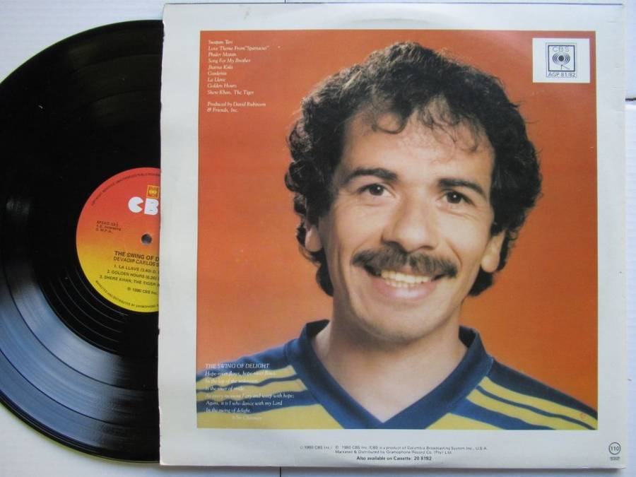 DEVADIP CARLOS SANTANA - THE SWING OF DELIGHT - RSA - VG+ / VG GATEFOLD 2LP