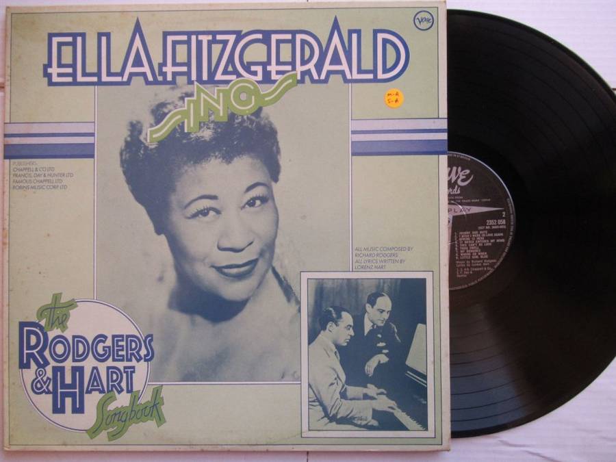 ELLA FITZGERALD - SINGS THE RODGERS & HART SONGBOOK - UK VG /VG+ 2 LP GATEFOLD