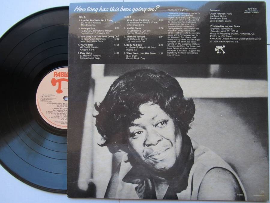 SARAH VAUGHAN - HOW LONG HAS THIS BEEN GOING ON? RSA VG+ /VG+
