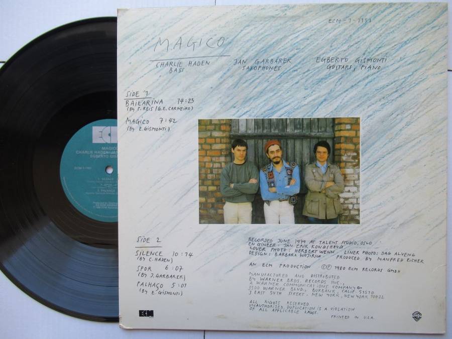 CHARLIE HADEN JAN GARBAREK EGBERTO  GISMONTI - MAGICO - USA VG+ /VG+