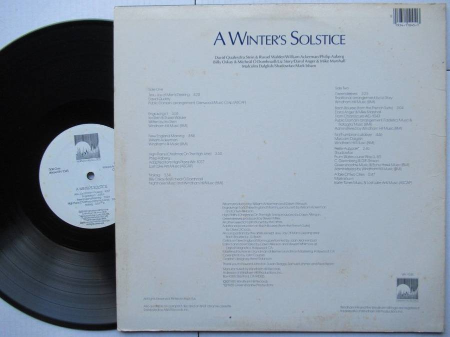 VA WINDHAM HILL - A WINTER'S SOLSTICE - USA VG+ /VG+
