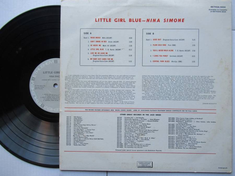 NINA SIMONE - LITTLE GIRL BLUE - RSA - VG / VG+