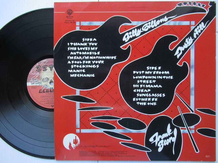 ZZ TOP - DEGUELLO - GERMANY VG / VG+ WITH INNER