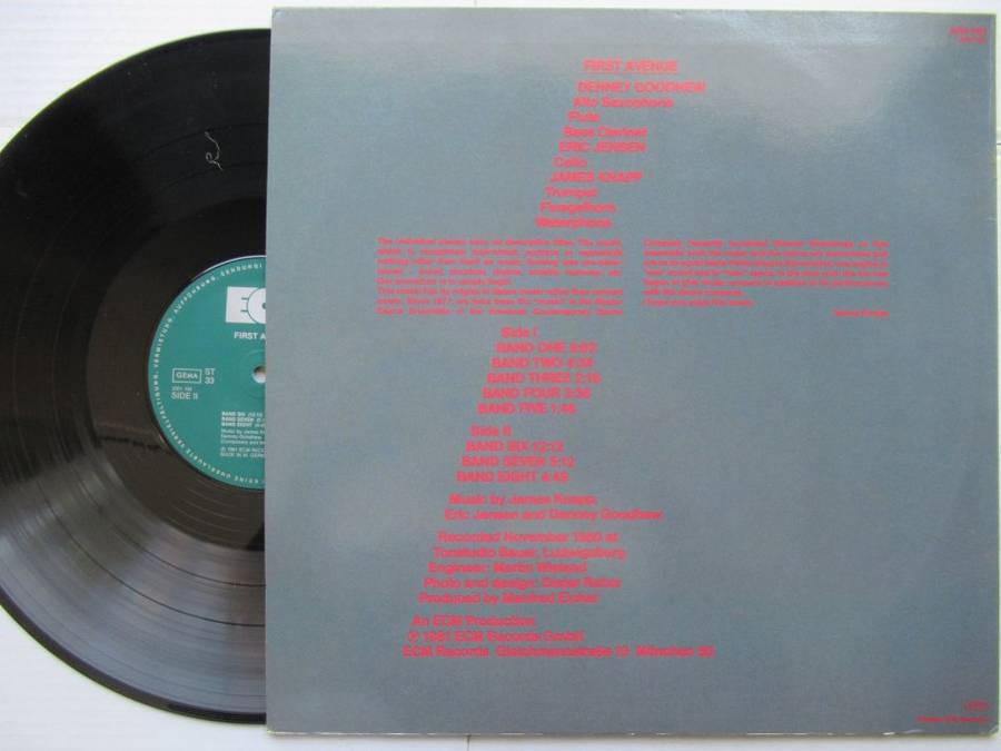 FIRST AVENUE - S/T - GERMANY VG+ /VG+ ECM