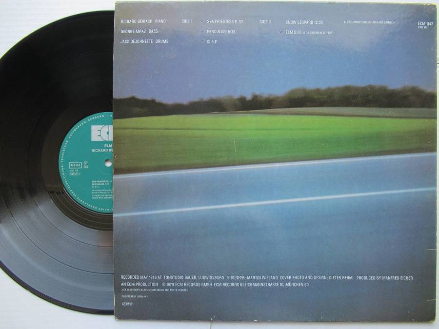 RICHARD BEIRACH / GEORGE MRAZ / JACK DEJOHNETTE - ELM - GERMANY VG / VG+