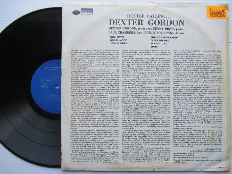 DEXTER GORDON - DEXTER CALLING - RSA - VG- /VG
