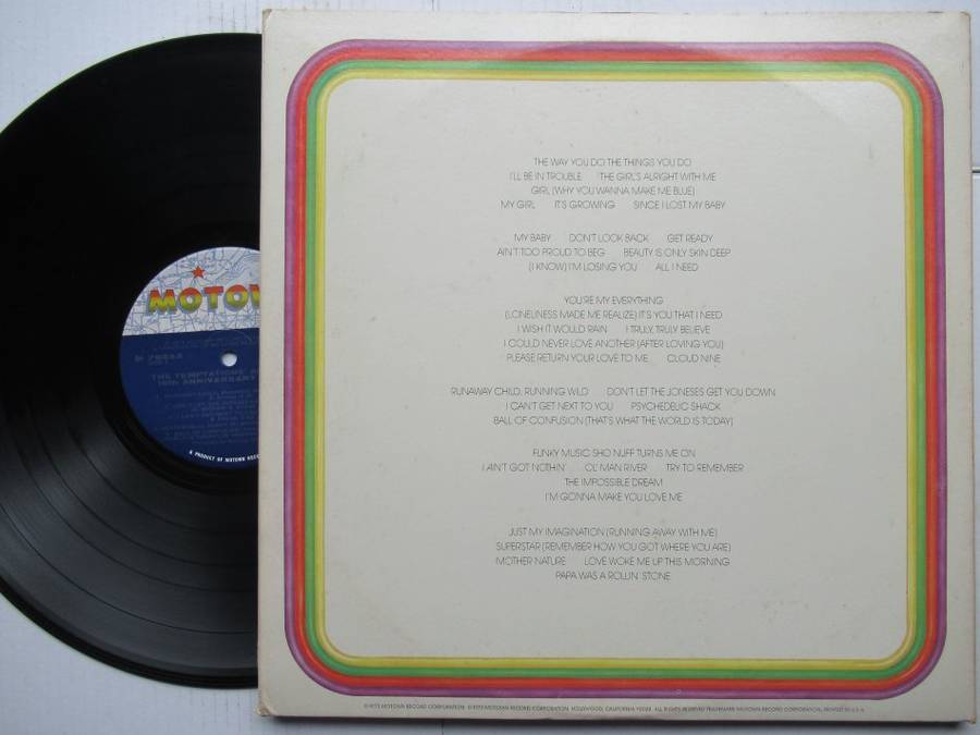 THE TEMPTATIONS - ANTHOLOGY - USA VG /VG+ 3 LP FOLDOUT