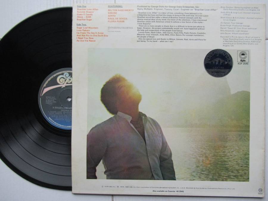 GEORGE DUKE - A BRAZILIAN LOVE AFFAIR - RSA - VG / VG+