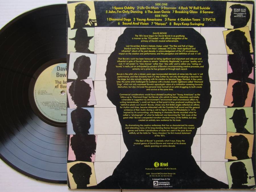 DAVID BOWIE - THE BEST OF BOWIE - RSA -VG/ VG+
