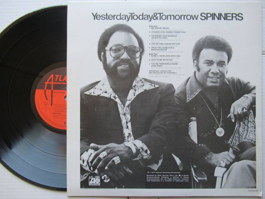 SPINNERS - YESTERDAY TODAY & TOMORROW - RSA - VG+ /VG+