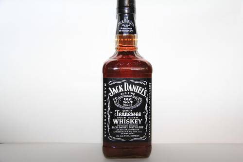 Jack Daniels Black Label Whiskey 1.75LT old style bottle.
