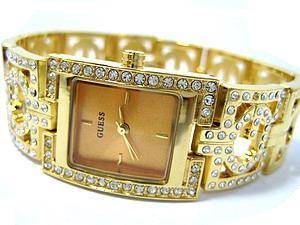 Wristwatches Women's Guess Gold Bracelet Fashion B3